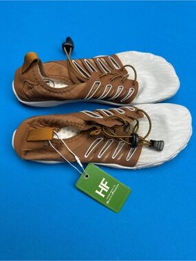 Women’s HF Brown and White Lightweight sandals